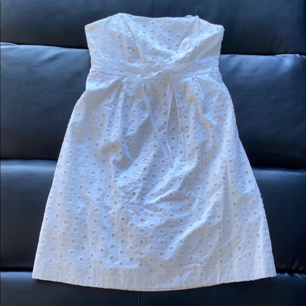Lily Pulitzer White Strapless Dress